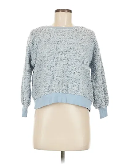 Pre-owned Ann Taylor Loft Pullover Sweater In Blue