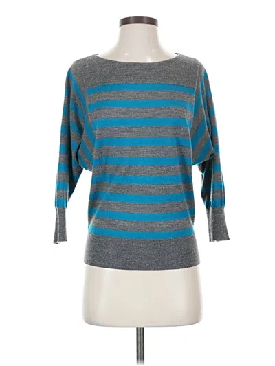 Pre-owned Ann Taylor Loft Pullover Sweater In Blue