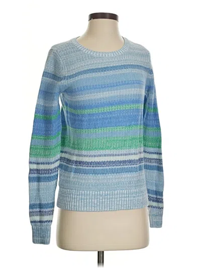 Pre-owned Ann Taylor Loft Pullover Sweater In Blue