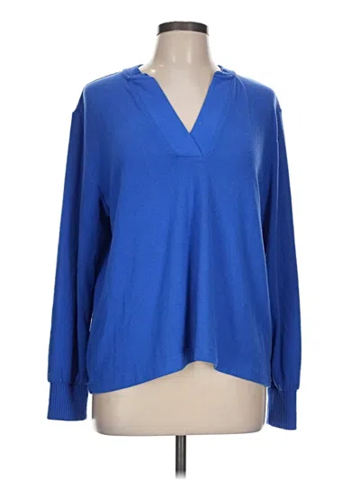 Pre-owned Ann Taylor Loft Pullover Sweater In Blue