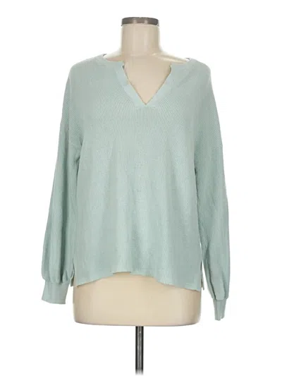 Pre-owned Ann Taylor Loft Pullover Sweater In Blue