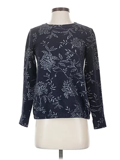 Pre-owned Ann Taylor Loft Pullover Sweater In Blue