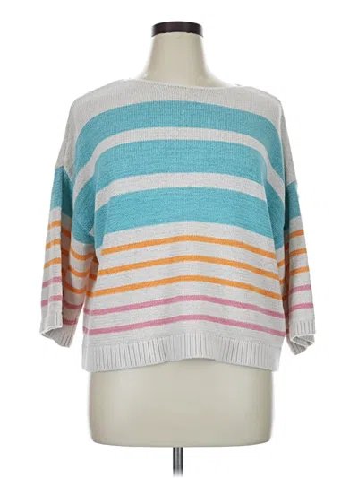 Pre-owned Ann Taylor Loft Pullover Sweater In Blue