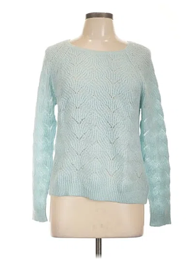 Pre-owned Ann Taylor Loft Pullover Sweater In Blue
