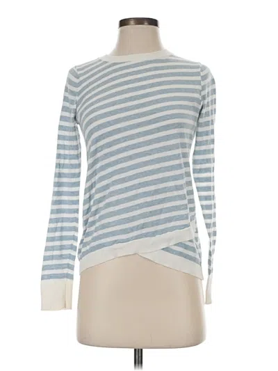 Pre-owned Ann Taylor Loft Pullover Sweater In Blue