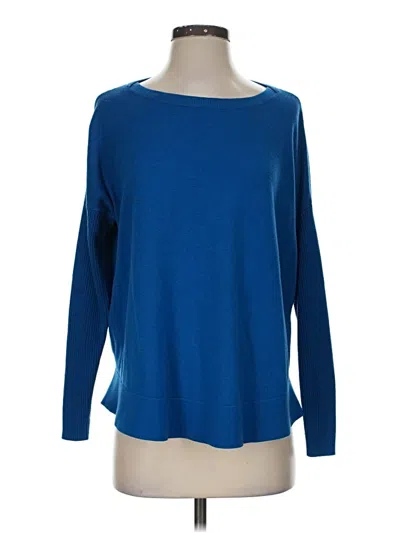 Pre-owned Ann Taylor Loft Pullover Sweater In Blue