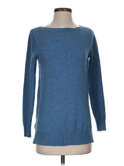 Pre-owned Ann Taylor Loft Pullover Sweater In Blue