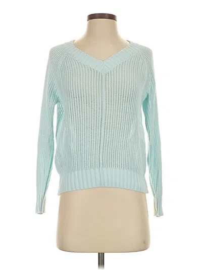 Pre-owned Ann Taylor Loft Pullover Sweater In Blue
