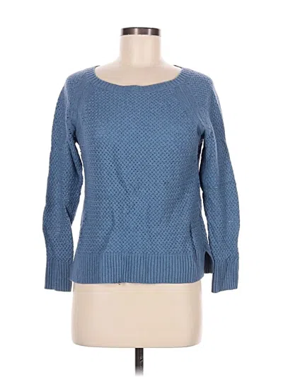 Pre-owned Ann Taylor Loft Pullover Sweater In Blue