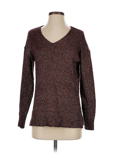 Pre-owned Ann Taylor Loft Pullover Sweater In Brown