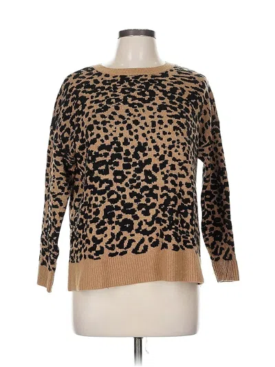 Pre-owned Ann Taylor Loft Pullover Sweater In Brown