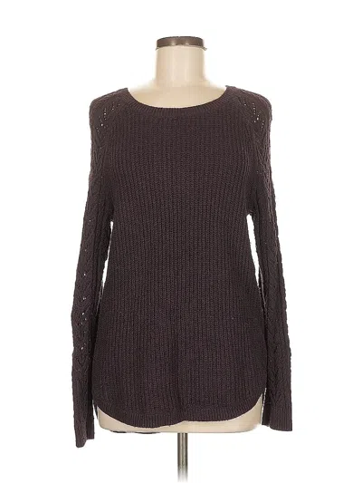 Pre-owned Ann Taylor Loft Pullover Sweater In Brown