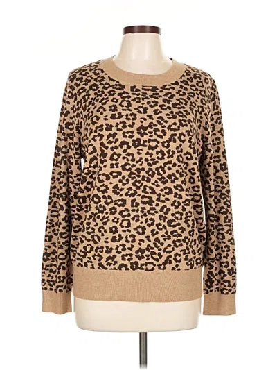 Pre-owned Ann Taylor Loft Pullover Sweater In Brown