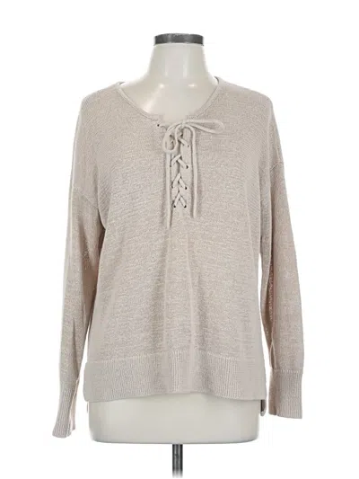 Pre-owned Ann Taylor Loft Pullover Sweater In Brown