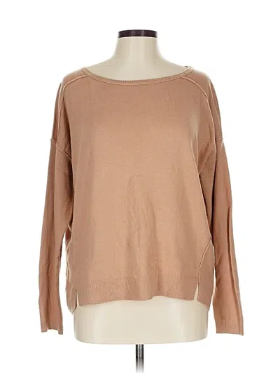 Pre-owned Ann Taylor Loft Pullover Sweater In Brown