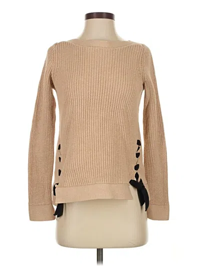 Pre-owned Ann Taylor Loft Pullover Sweater In Brown