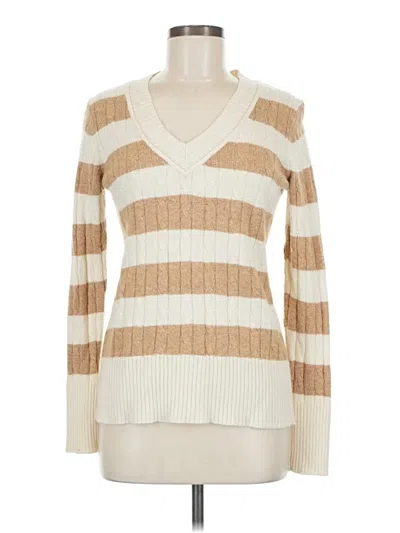 Pre-owned Ann Taylor Loft Pullover Sweater In Brown