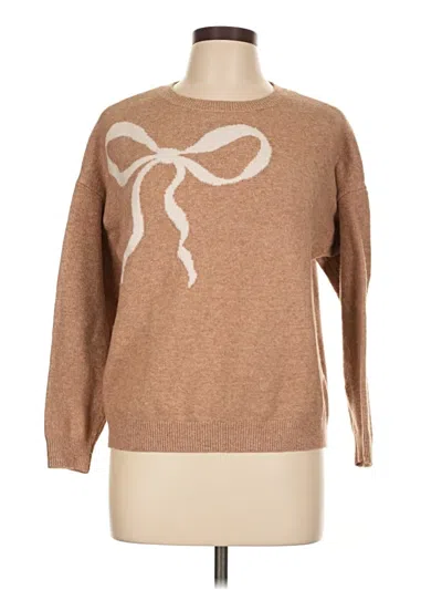 Pre-owned Ann Taylor Loft Pullover Sweater In Brown