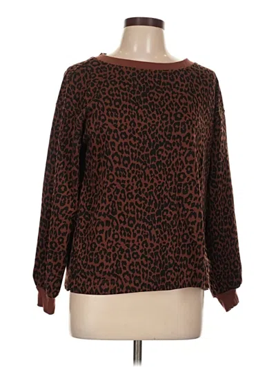 Pre-owned Ann Taylor Loft Pullover Sweater In Brown