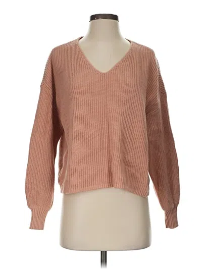Pre-owned Ann Taylor Loft Pullover Sweater In Brown