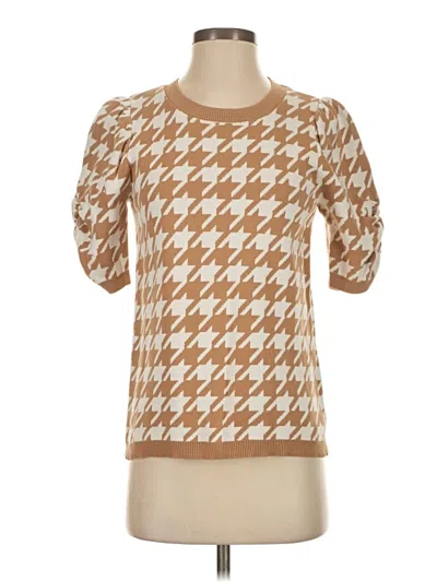 Pre-owned Ann Taylor Loft Pullover Sweater In Brown