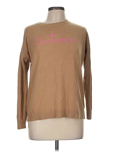 Pre-owned Ann Taylor Loft Pullover Sweater In Brown