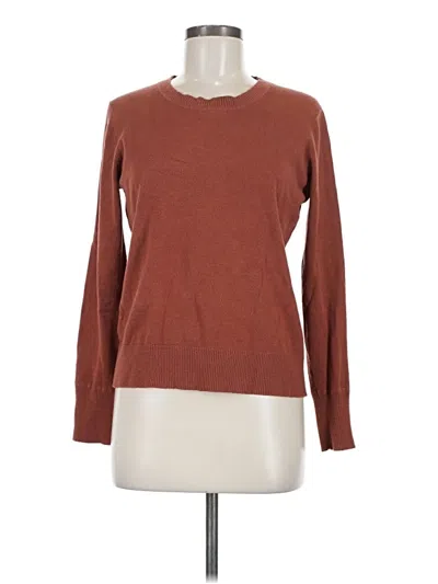 Pre-owned Ann Taylor Loft Pullover Sweater In Brown