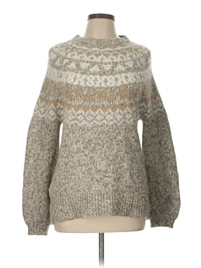 Pre-owned Ann Taylor Loft Pullover Sweater In Brown