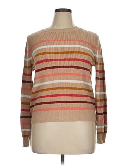 Pre-owned Ann Taylor Loft Pullover Sweater In Brown