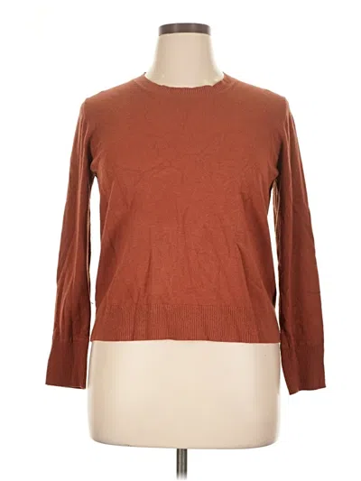 Pre-owned Ann Taylor Loft Pullover Sweater In Brown