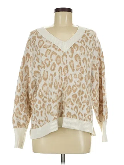 Pre-owned Ann Taylor Loft Pullover Sweater In Brown