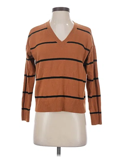 Pre-owned Ann Taylor Loft Pullover Sweater In Brown