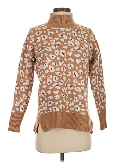 Pre-owned Ann Taylor Loft Pullover Sweater In Brown