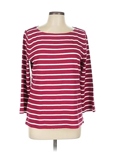 Pre-owned Ann Taylor Loft Pullover Sweater In Burgundy