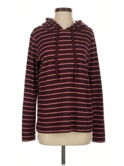 Pre-owned Ann Taylor Loft Pullover Sweater In Burgundy