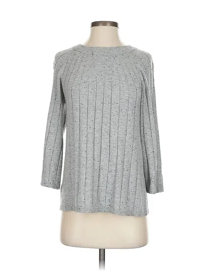 Pre-owned Ann Taylor Loft Pullover Sweater In Gray