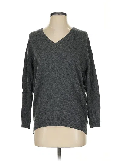 Pre-owned Ann Taylor Loft Pullover Sweater In Gray
