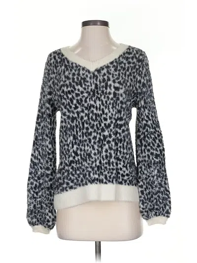 Pre-owned Ann Taylor Loft Pullover Sweater In Gray