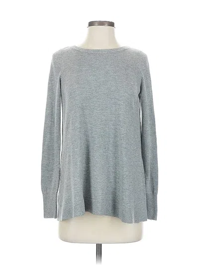Pre-owned Ann Taylor Loft Pullover Sweater In Gray