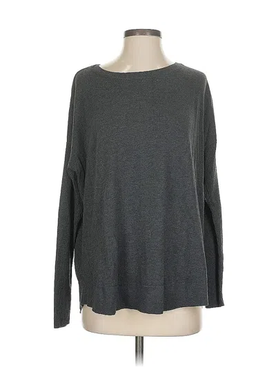 Pre-owned Ann Taylor Loft Pullover Sweater In Gray