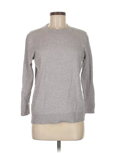 Pre-owned Ann Taylor Loft Pullover Sweater In Gray