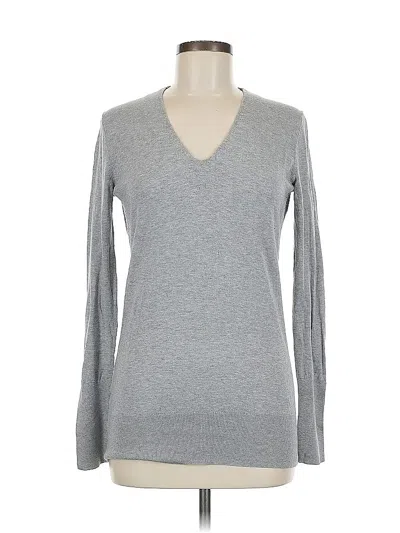 Pre-owned Ann Taylor Loft Pullover Sweater In Gray