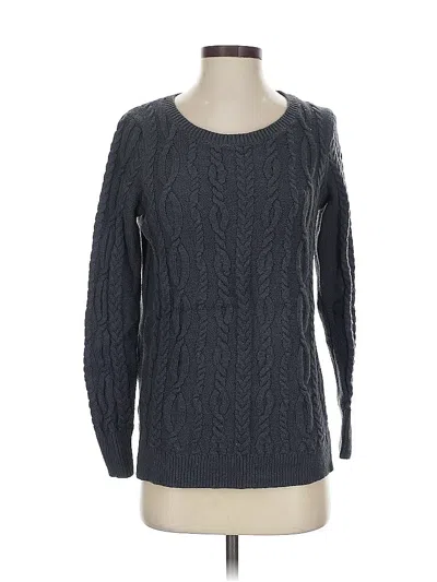 Pre-owned Ann Taylor Loft Pullover Sweater In Gray