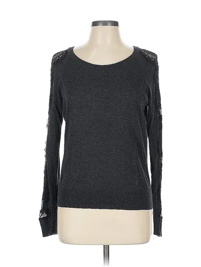 Pre-owned Ann Taylor Loft Pullover Sweater In Gray