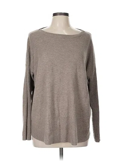 Pre-owned Ann Taylor Loft Pullover Sweater In Gray