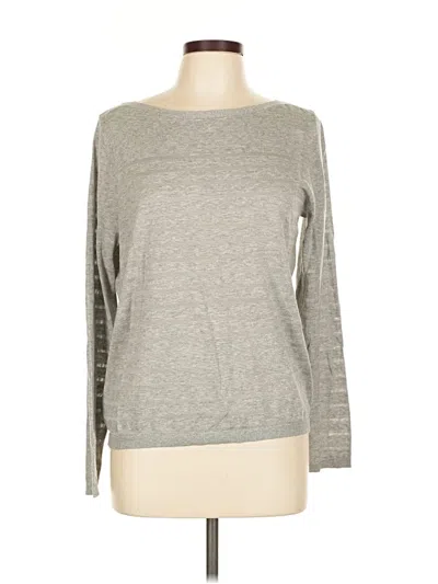 Pre-owned Ann Taylor Loft Pullover Sweater In Gray