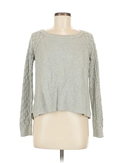 Pre-owned Ann Taylor Loft Pullover Sweater In Gray