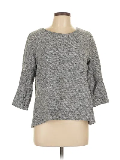 Pre-owned Ann Taylor Loft Pullover Sweater In Gray