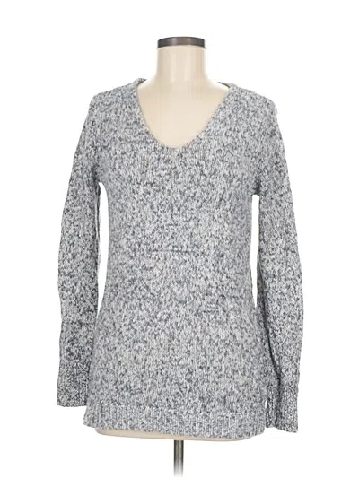 Pre-owned Ann Taylor Loft Pullover Sweater In Gray