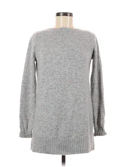 Pre-owned Ann Taylor Loft Pullover Sweater In Gray